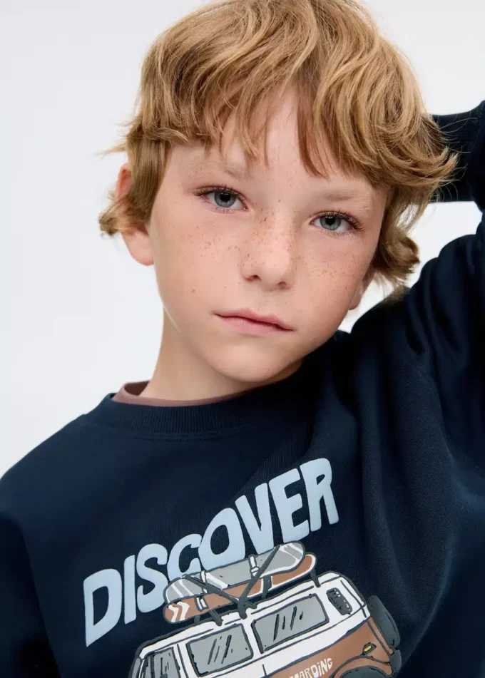 Felpa in cotone stampato Felpa in cotone stampato