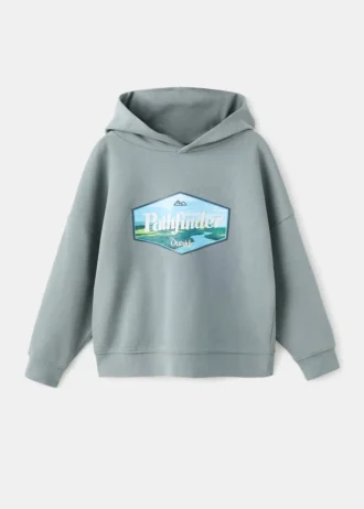 Felpa in cotone stampato