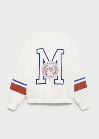 Felpa in cotone stampato