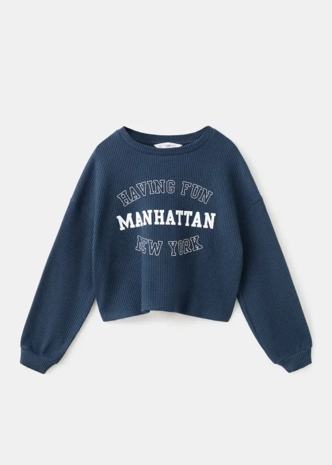 Felpa in cotone stampato Felpa in cotone stampato