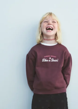 Felpa in cotone stampato