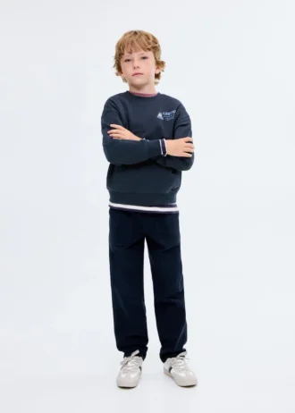 Felpa in cotone stampato