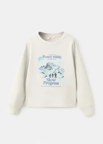 Felpa in cotone stampato