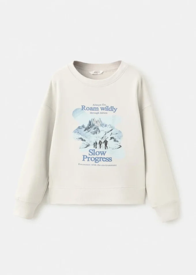 Felpa in cotone stampato Felpa in cotone stampato