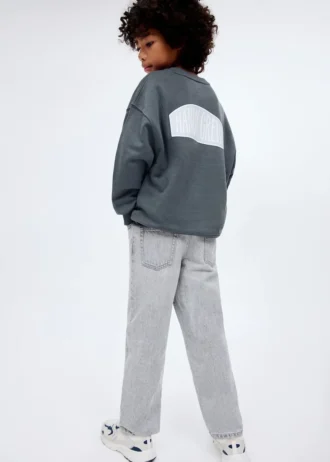 Felpa in cotone stampato