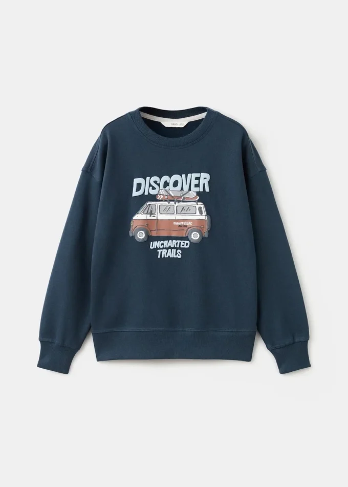 Felpa in cotone stampato Felpa in cotone stampato