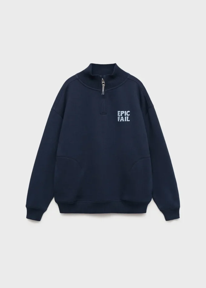 Felpa in cotone stampato