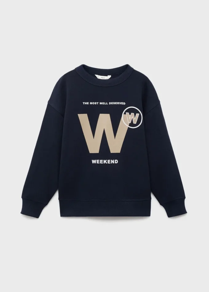 Felpa in cotone stampato Felpa in cotone stampato