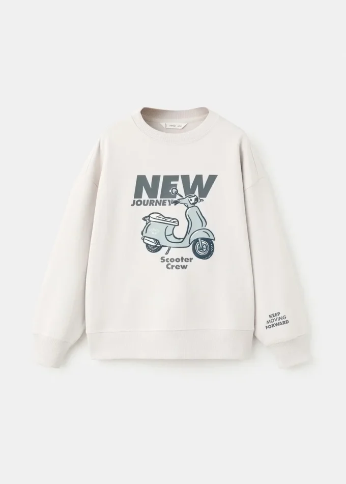 Felpa in cotone stampato Felpa in cotone stampato