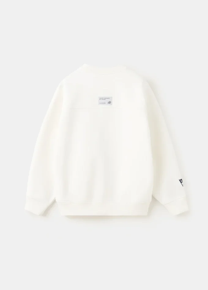 Felpa in cotone stampato