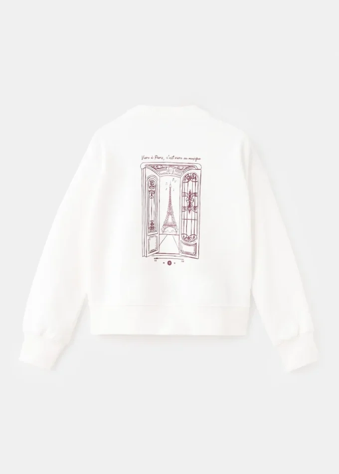 Felpa in cotone stampato Felpa in cotone stampato