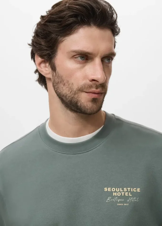 Felpa in cotone stampato Felpa in cotone stampato