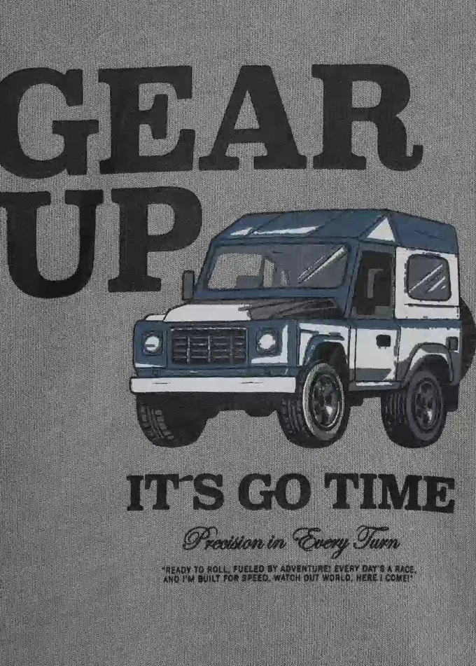 Felpa in cotone stampato Felpa in cotone stampato