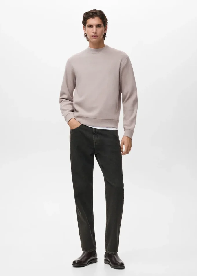 Felpa in maglia vestibilità regolare Felpa in maglia vestibilità regolare