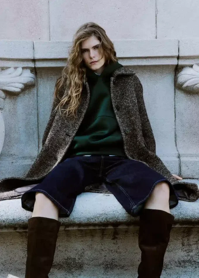 Felpa oversize con cappuccio Felpa oversize con cappuccio