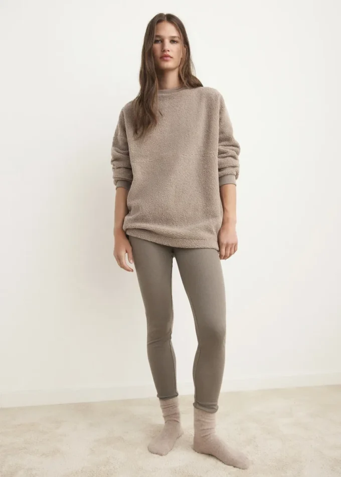 Felpa pigiama in shearling Felpa pigiama in shearling