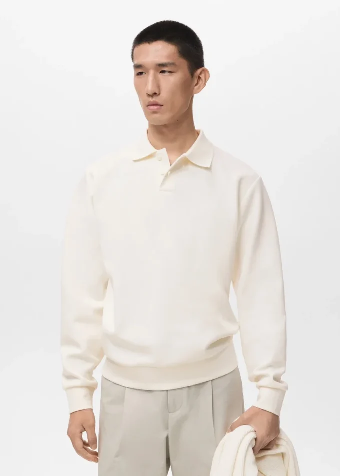 Felpa polo vestibilità regolare