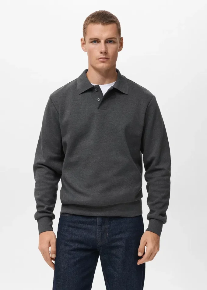 Felpa polo vestibilità regolare
