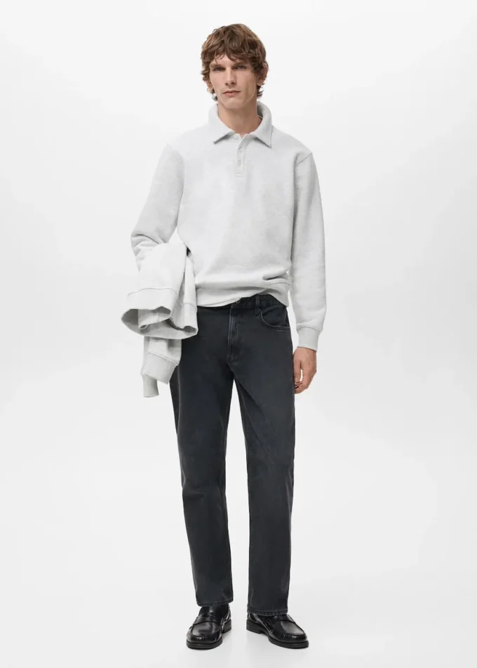 Felpa polo vestibilità regolare Felpa polo vestibilità regolare