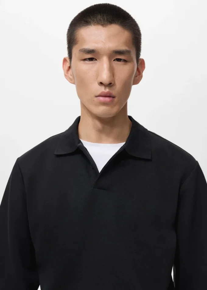 Felpa polo vestibilità regolare Felpa polo vestibilità regolare