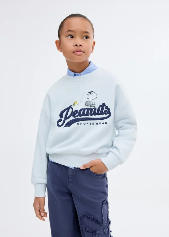 Felpa ricamata Snoopy Felpa ricamata Snoopy