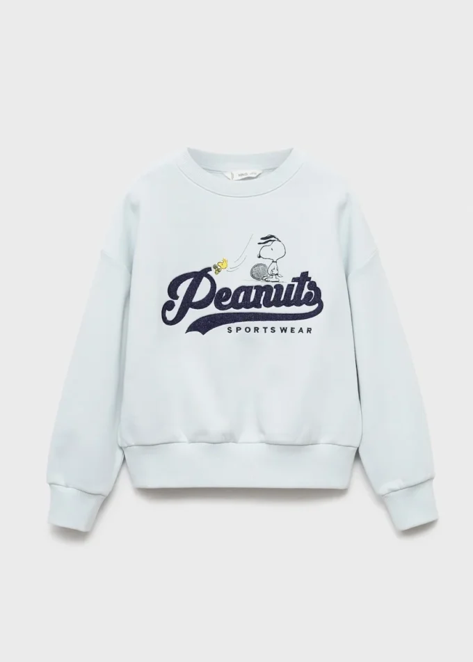 Felpa ricamata Snoopy Felpa ricamata Snoopy