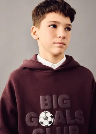 Felpa stampata in rilievo