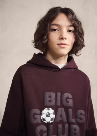 Felpa stampata in rilievo