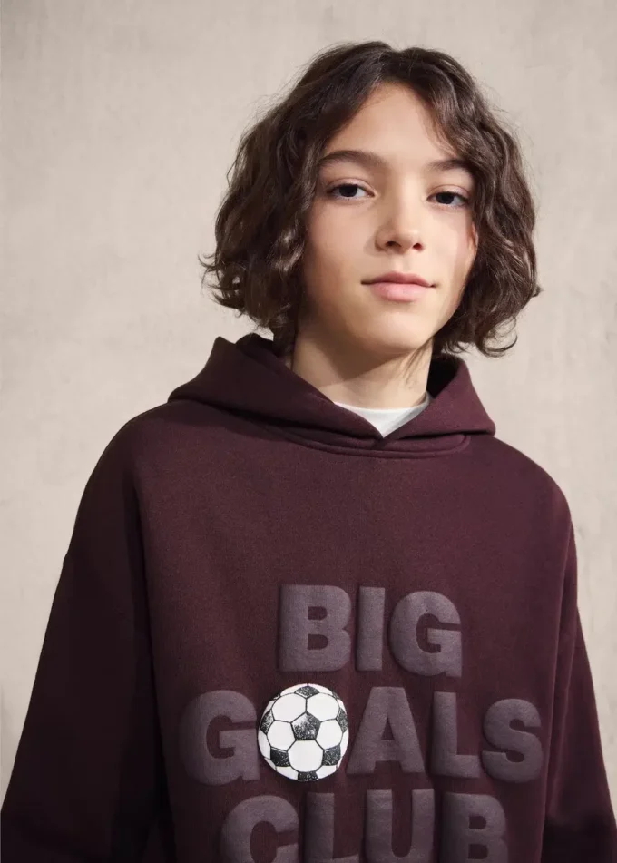 Felpa stampata in rilievo Felpa stampata in rilievo