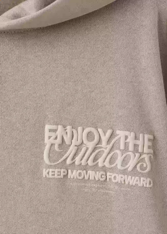 Felpa stampata in rilievo Felpa stampata in rilievo