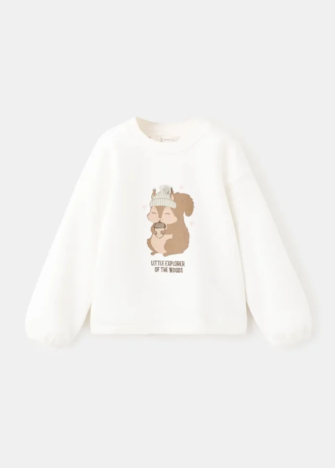 Felpa stampata ricamata Felpa stampata ricamata