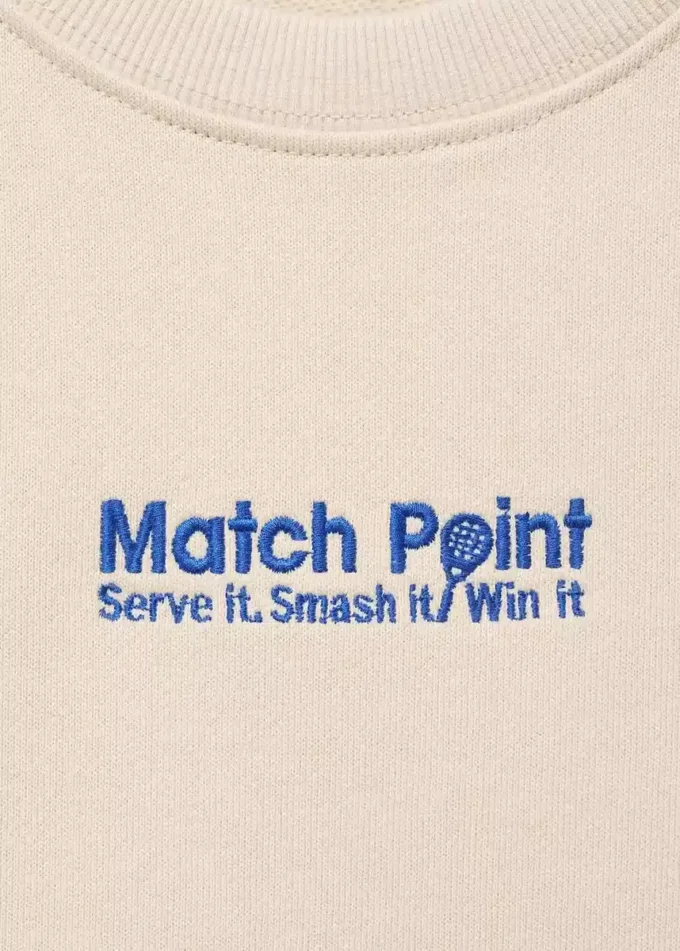 Felpa stampata ricamata Felpa stampata ricamata