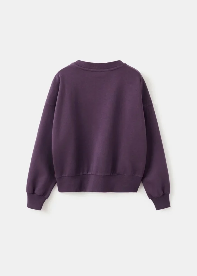 Felpa stampata ricamata Felpa stampata ricamata