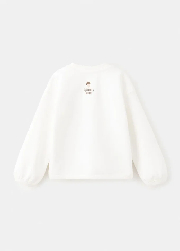 Felpa stampata ricamata Felpa stampata ricamata