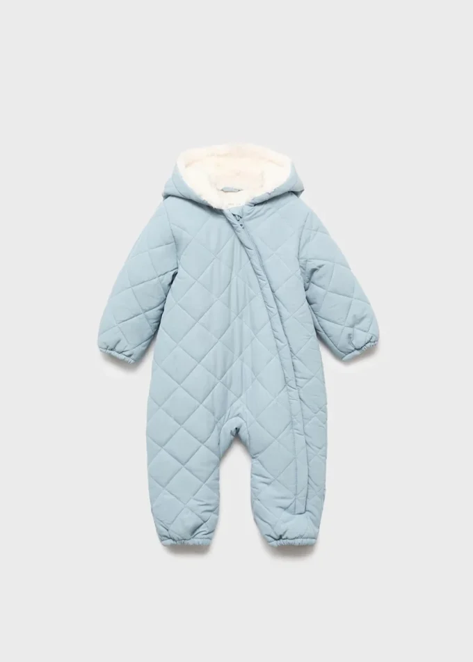 Felpa trapuntata con fodera in shearling Felpa trapuntata con fodera in shearling