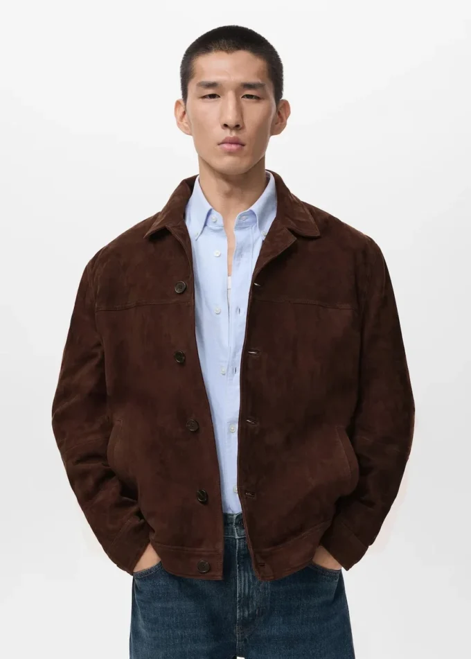 Giacca 100% pelle con tasche Giacca 100% pelle con tasche