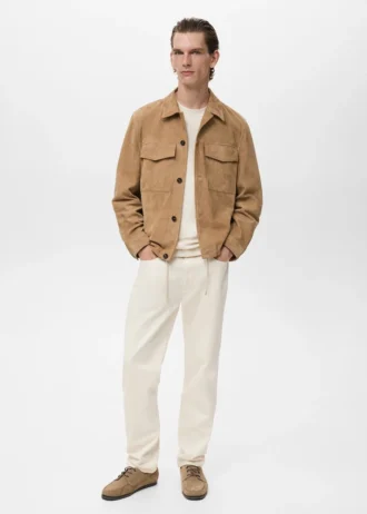 Giacca 100% pelle con tasche