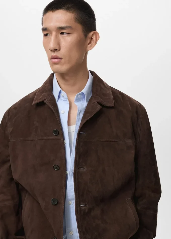 Giacca 100% pelle con tasche Giacca 100% pelle con tasche