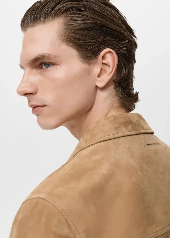 Giacca 100% pelle con tasche Giacca 100% pelle con tasche