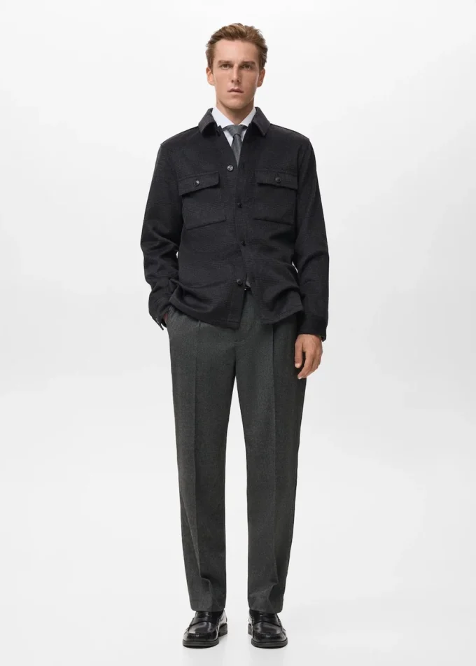 Giacca a quadri in misto lana Giacca a quadri in misto lana