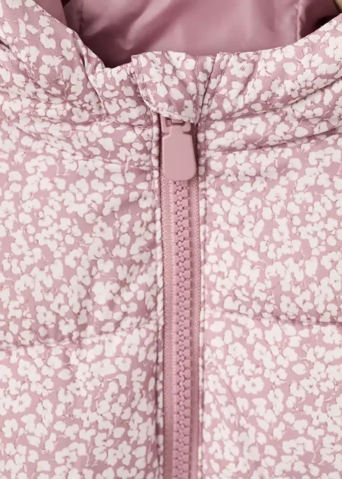 Giacca a vento con cappuccio e stampa floreale Giacca a vento con cappuccio e stampa floreale