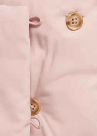 Giacca a vento con cappuccio effetto shearling