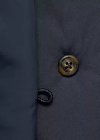 Giacca a vento con cappuccio effetto shearling