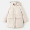Giacca a vento con cappuccio effetto shearling Giacca a vento con cappuccio effetto shearling