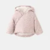 Giacca a vento foderata in shearling con motivo floreale Giacca a vento foderata in shearling con motivo floreale