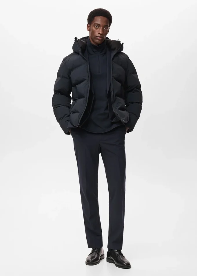 Giacca a vento trapuntata impermeabile