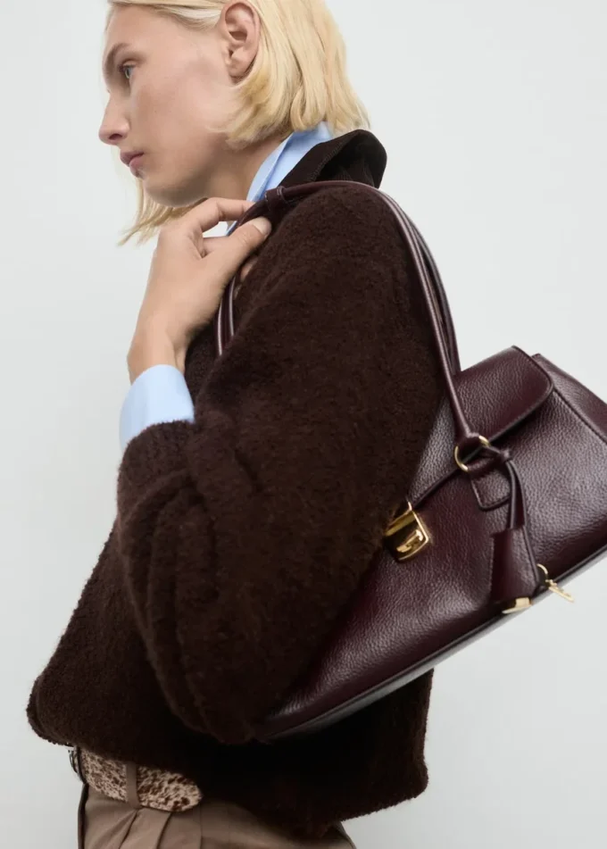 Giacca bouclé con collo in velluto a coste Giacca bouclé con collo in velluto a coste