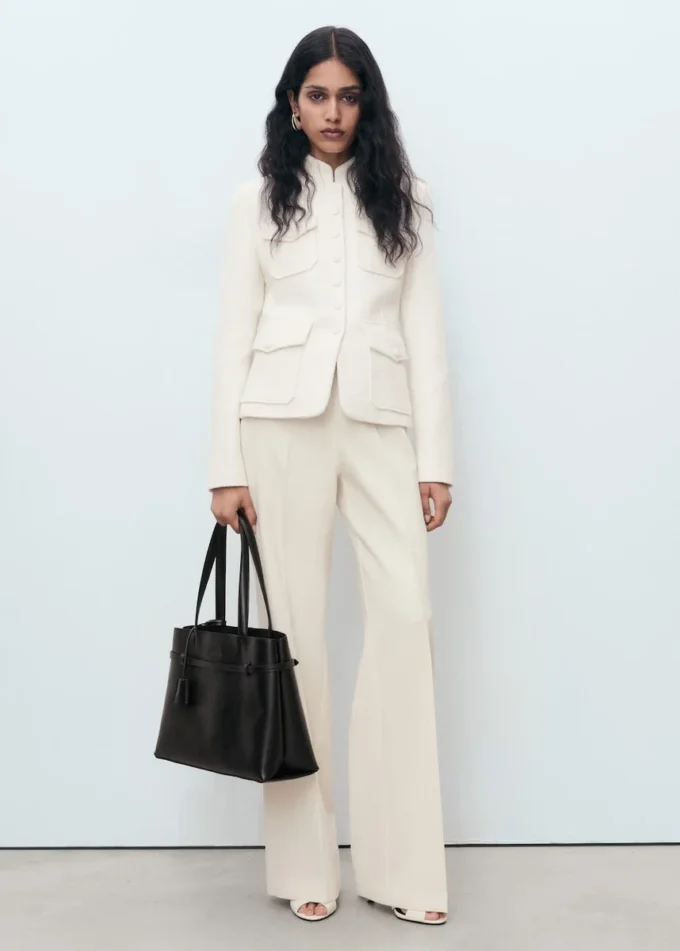 Giacca bouclé con tasche