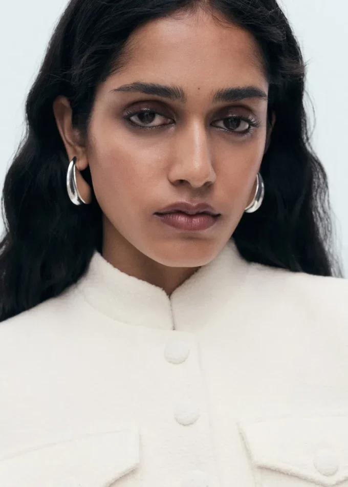 Giacca bouclé con tasche