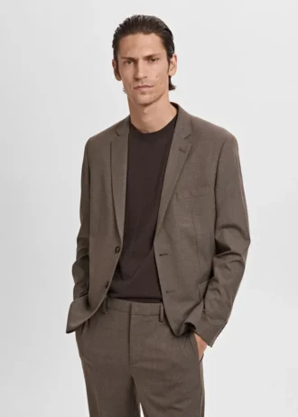 Giacca da abito super slim fit in tessuto elasticizzato